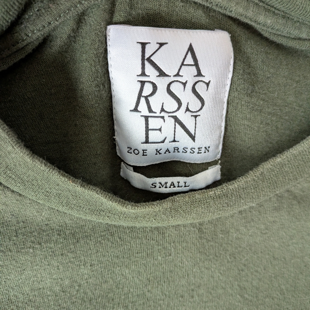 KARSSEN Green Graphic T-Shirt "You'll Do"-Small - Picture 3 of 4